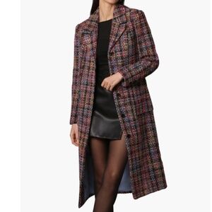 Avec Les Filles Tweed Longline Coat